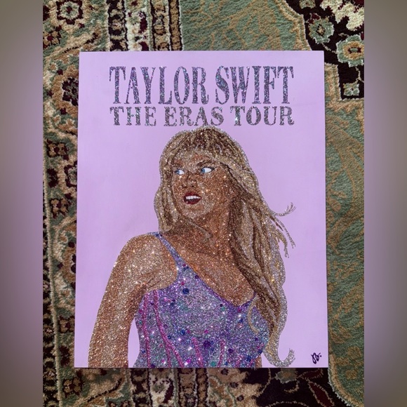 Taylor Swift Eras Tour Original Glitter Art Artwork - Picture 10 of 10